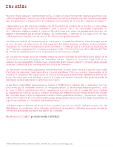 Des actes, une année de débat public 2014/2015
