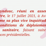 Passeport sanitaire – le Syndeac interpelle les président·e·s de groupes à l’Assemblée nationale