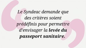 Passeport sanitaire : le Syndeac demande à la ministre de la Culture de saisir le comité interministériel de crise