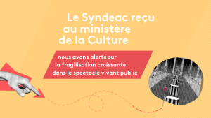 Rencontre avec la ministre de la Culture : alerte sur les fragilités croissantes du spectacle vivant public