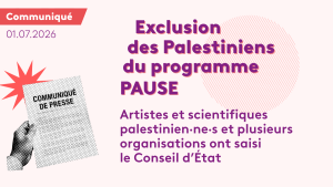 Exclusion des Palestiniens du programme PAUSE : artistes et scientifiques palestinien-ne-s et plusieurs organisations ont saisi le Conseil d’État